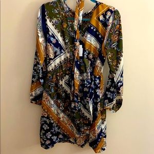 Long sleeve cocktail dress